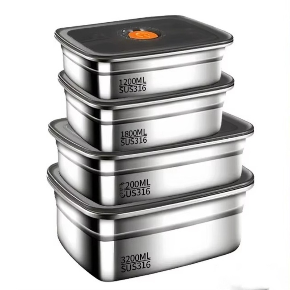 الفولاذ المقاوم للصدأ التخييم  - مراجعة Food Storage Box Stainless Steel وسعره