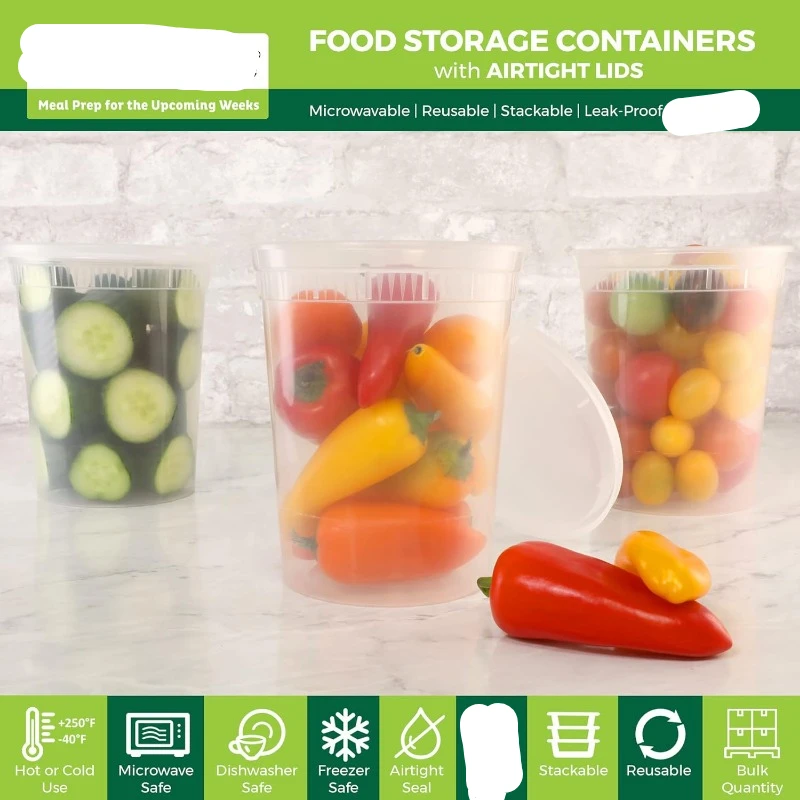 حاويات لذيذة بلاستيكية بأغطية  - مراجعة Food Storage Ideas وسعره