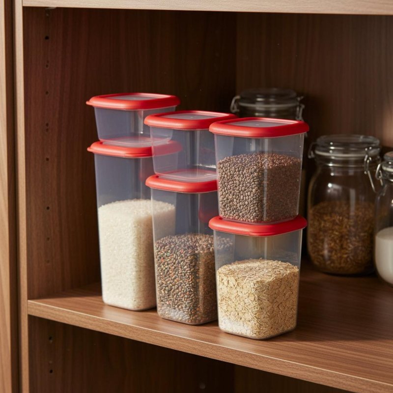 مجموعة من 6 حاويات تخزين طعام  - مراجعة Food Storage Plastic وسعره
