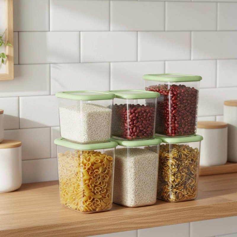 مجموعة من 6 حاويات تخزين طعام  - مراجعة Food Storage Plastic وسعره
