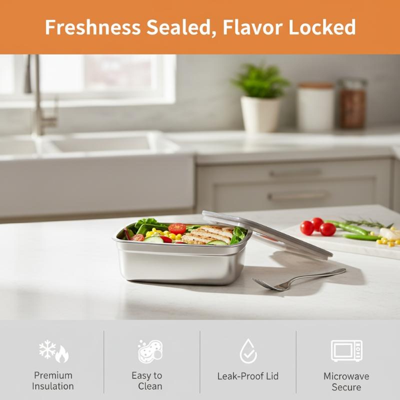 صندوق غداء للتخييم من الفولاذ  - مراجعة Stainless Lunch Box وسعره
