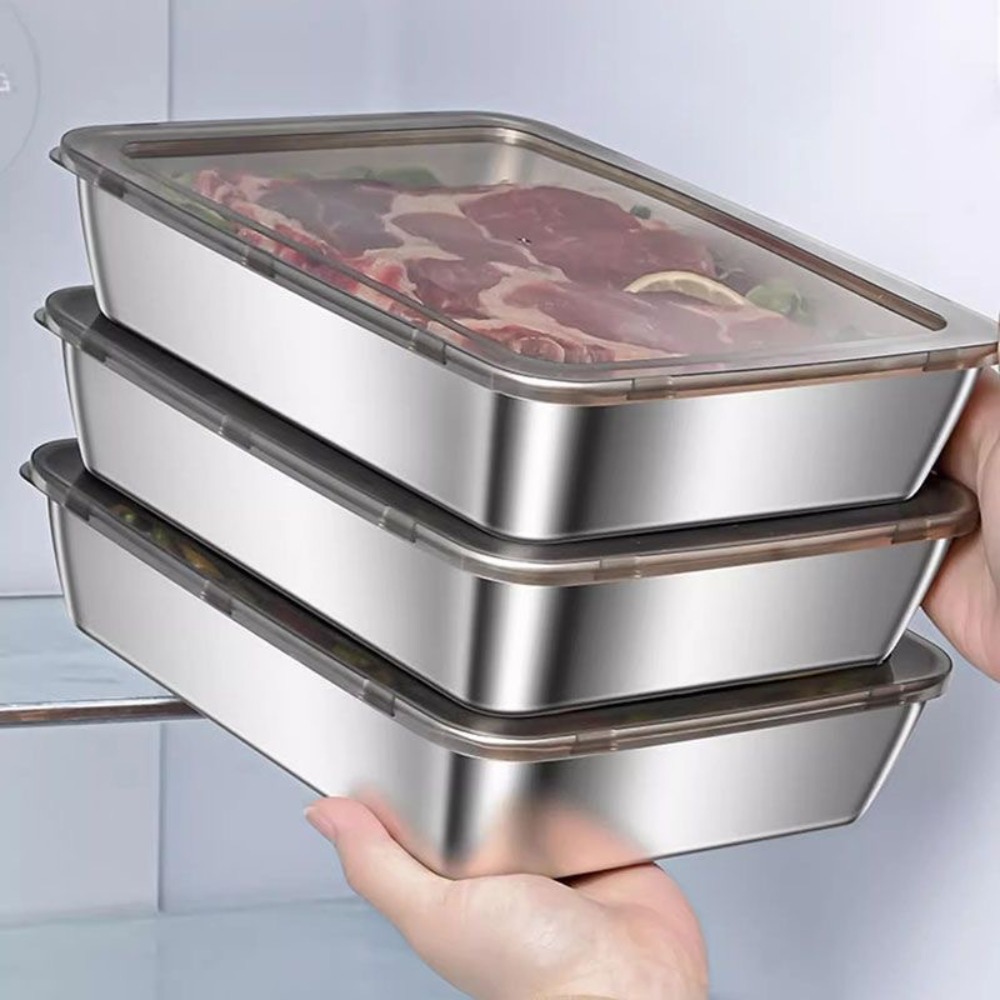 صينية تقديم من الفولاذ المقاوم - مراجعة Food Storage Ideas وسعره