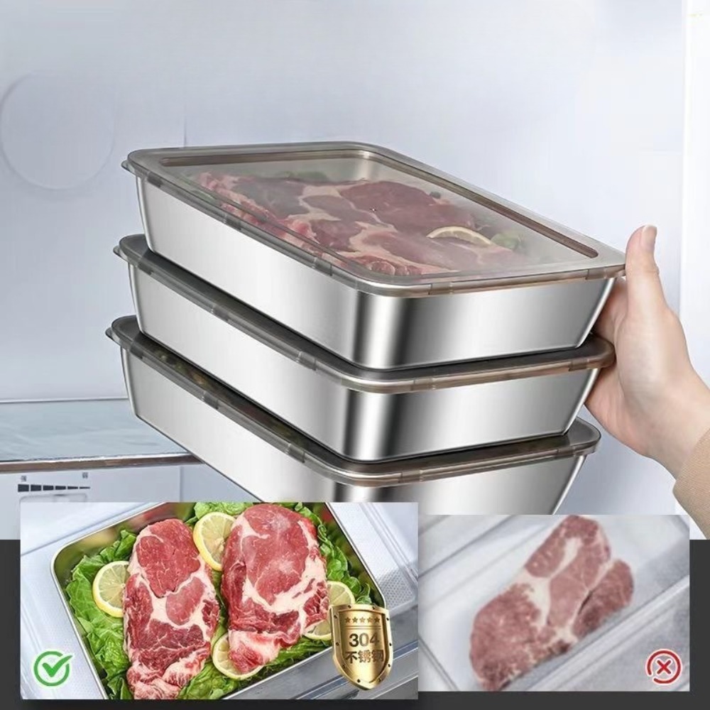 صينية تقديم من الفولاذ المقاوم - مراجعة Food Storage Ideas وسعره