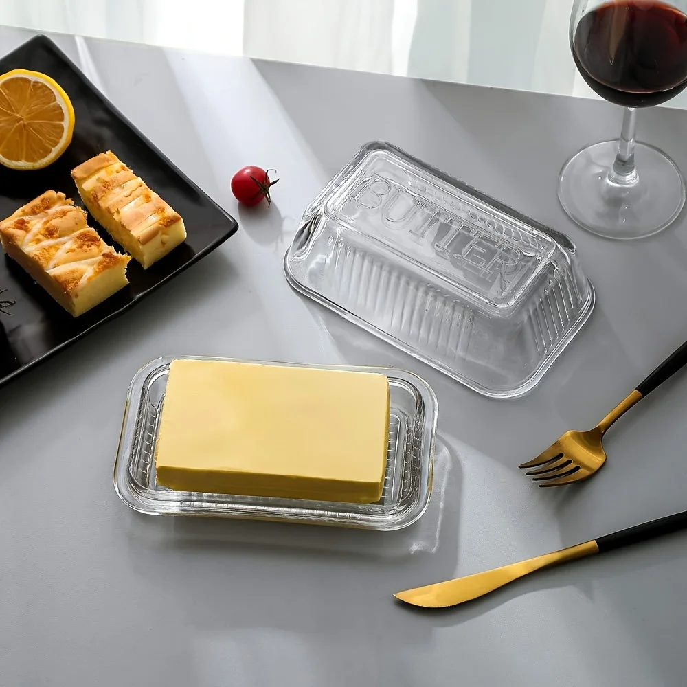 طبق زبدة شفاف إبداعي مع غطاء ص - مراجعة Food Storage Oven Safe وسعره