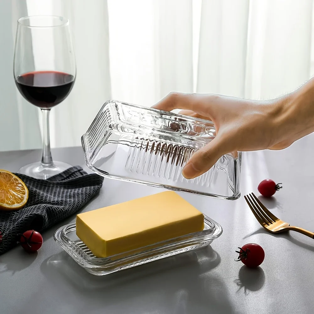 طبق زبدة شفاف إبداعي مع غطاء ص - مراجعة Food Storage Oven Safe وسعره