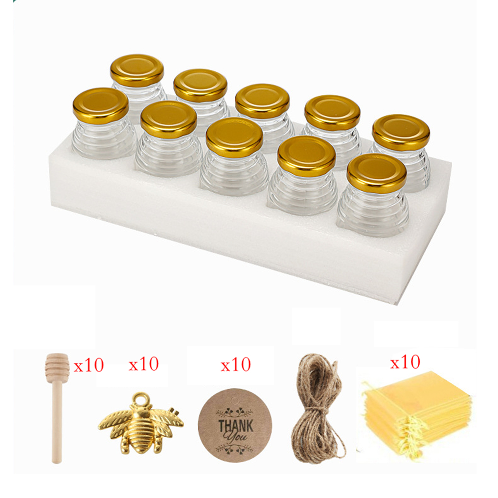 10 قطع من أوعية العسل الزجاجية - مراجعة Food Storage Kits وسعره