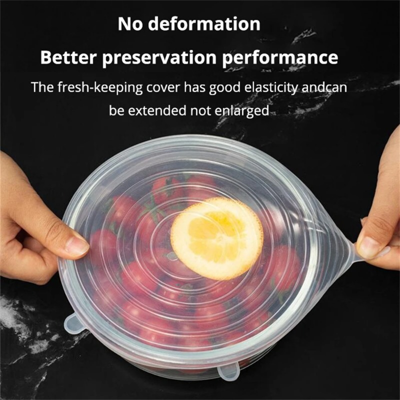 6/12 قطعة من أغطية السيليكون ا - مراجعة Silicone Stretch Lid وسعره