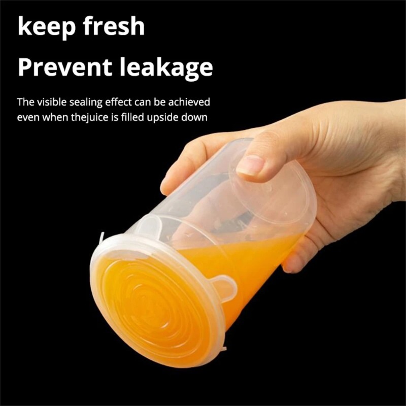 6/12 قطعة من أغطية السيليكون ا - مراجعة Silicone Stretch Lid وسعره