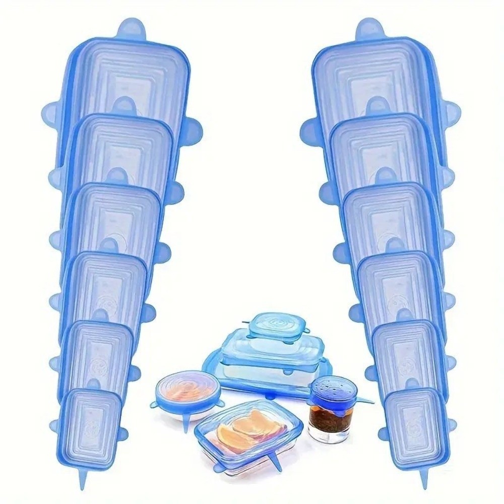 6 قطع أغطية سيليكون قابلة لإعا - مراجعة Silicone Stretch Lid وسعره