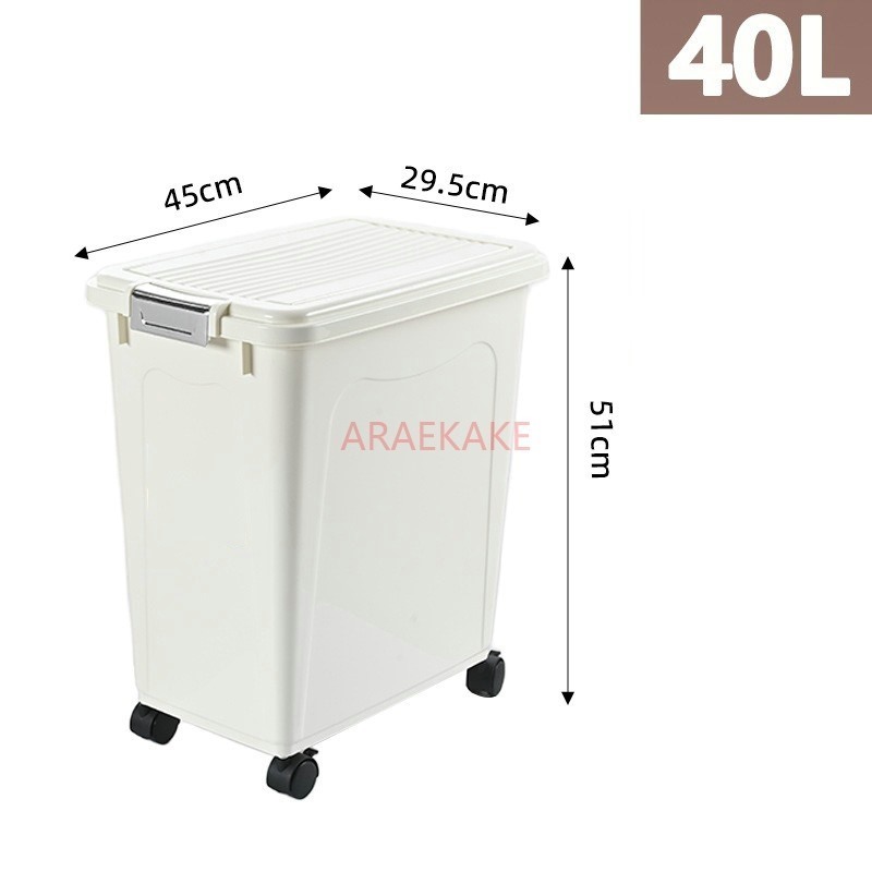 دلو طعام الكلب السميك ذو سعة ك - مراجعة Food Storage Large وسعره