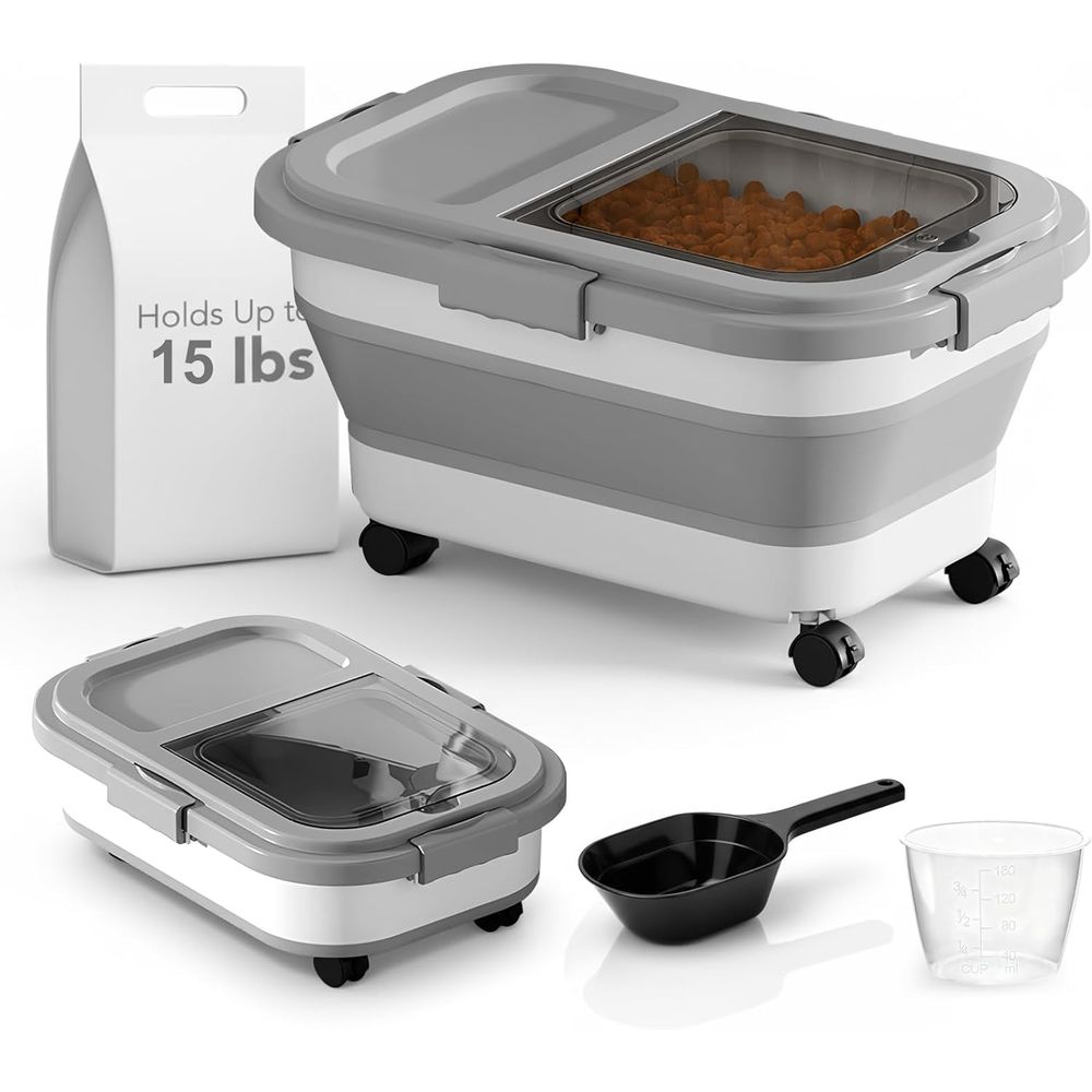 حاوية تخزين طعام للكلاب/القطط  - مراجعة Food Storage Pet وسعره
