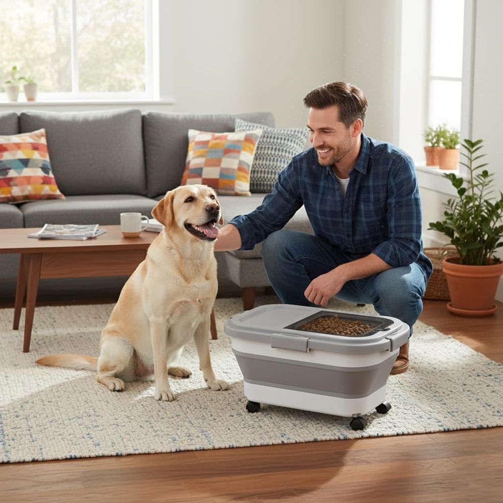 حاوية تخزين طعام للكلاب/القطط  - مراجعة Food Storage Pet وسعره