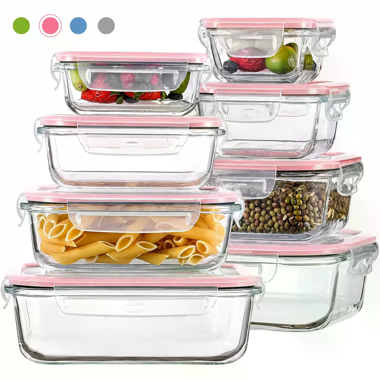 مجموعة حاويات طعام زجاجية قابل - مراجعة Food Storage Organization Ideas وسعره