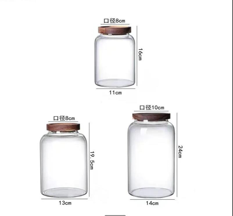 وعاء تخزين زجاجي بغطاء، علب شا - مراجعة Food Storage Glass Containers Large وسعره