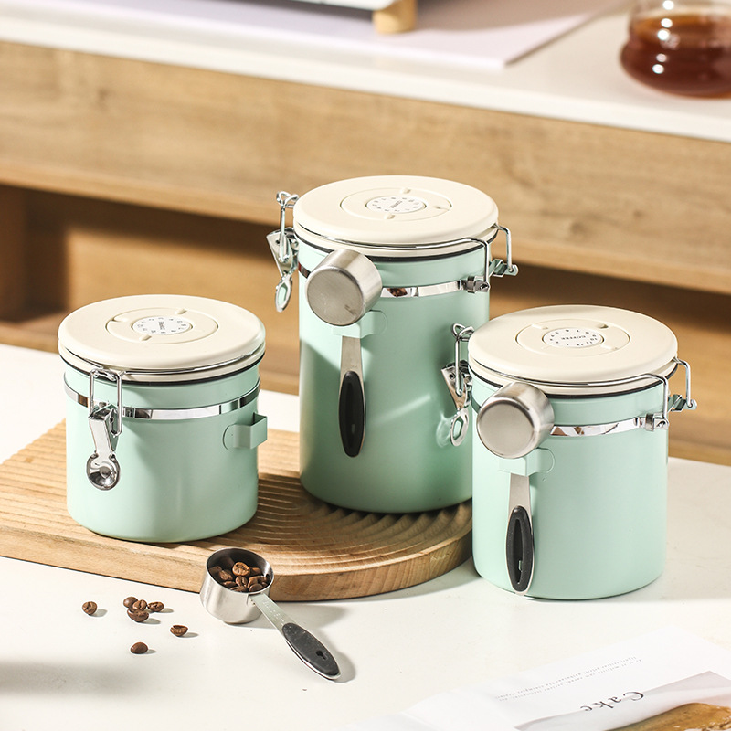 برطمانات تخزين القهوة ذات سعة  - مراجعة Food Storage Glass Containers Large وسعره