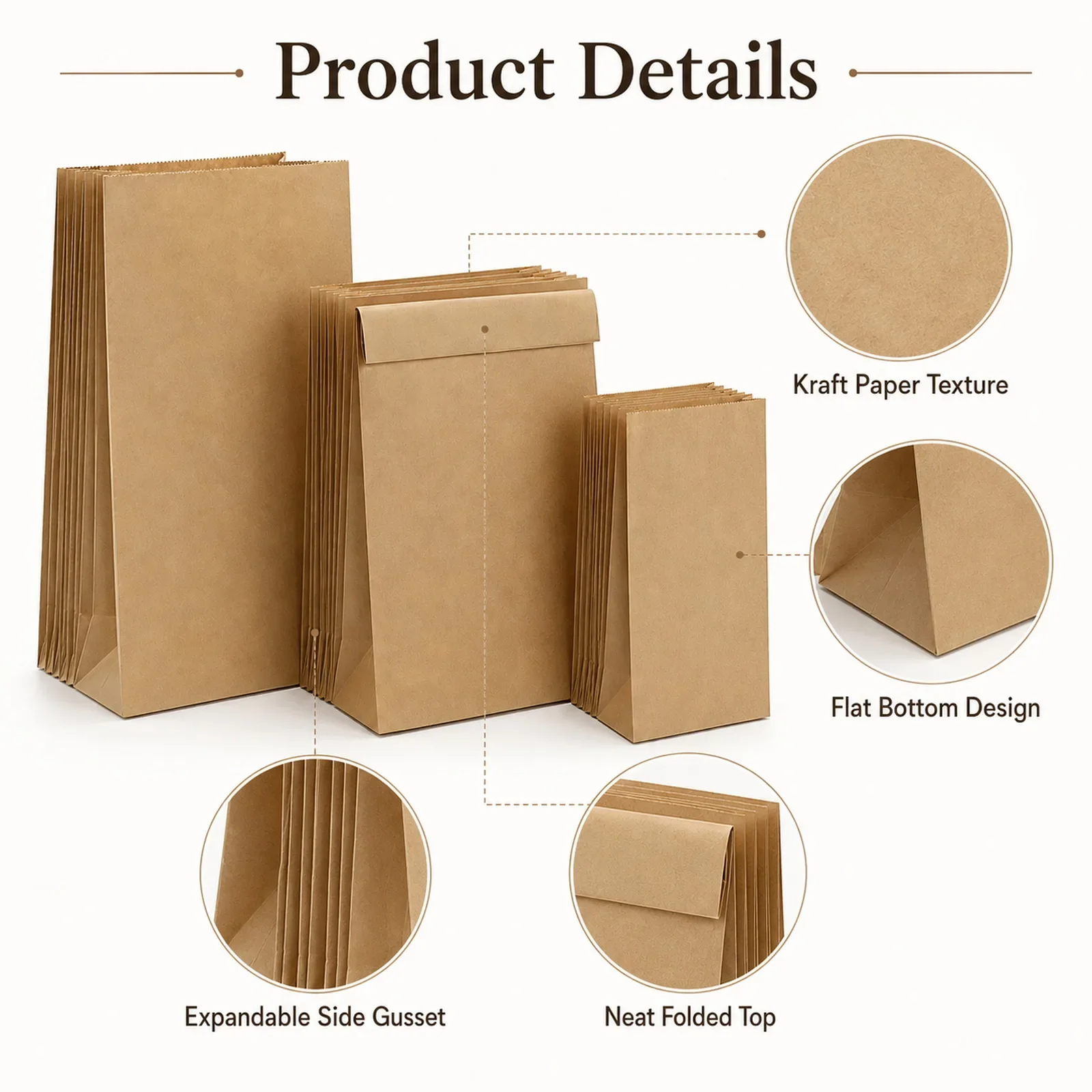 10-30 قطعة من أكياس الورق البن - مراجعة Food Storage Roll Bags وسعره