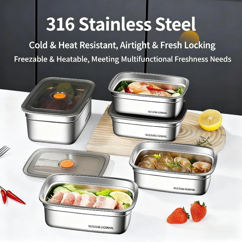 صندوق غداء محكم الإغلاق من الف - مراجعة Food Storage Box Stainless Steel وسعره