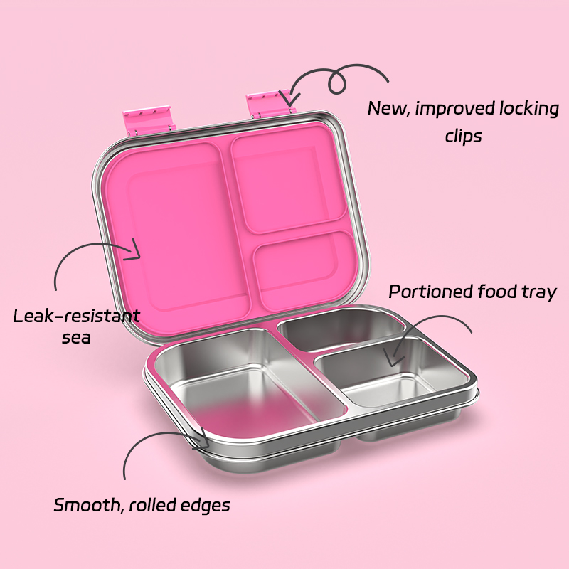صندوق غداء بينتو مانع للتسرب م - مراجعة Food Storage Box Stainless Steel وسعره