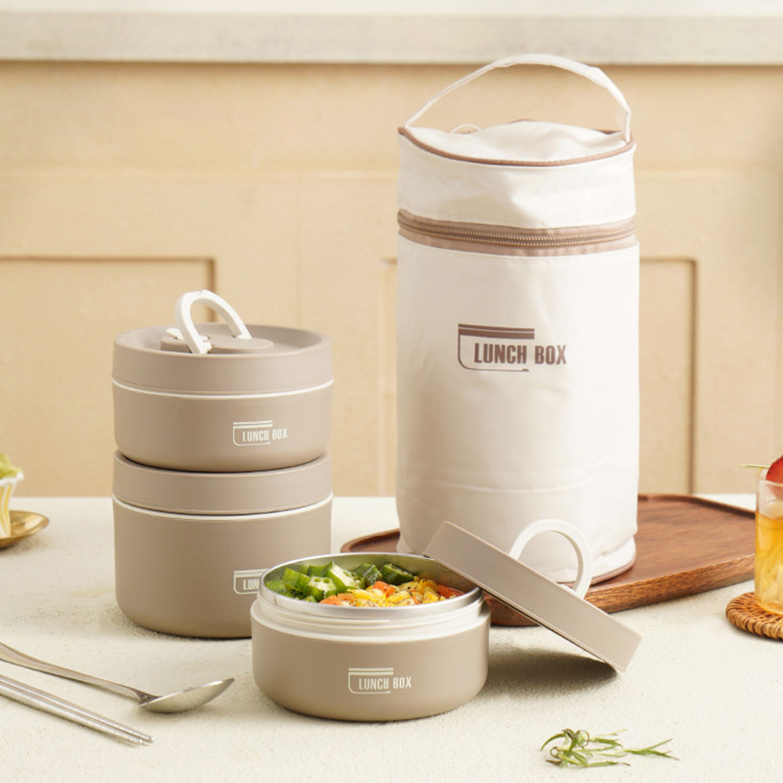 صندوق غداء حراري من الفولاذ ال - مراجعة Food Storage Box Stainless Steel وسعره