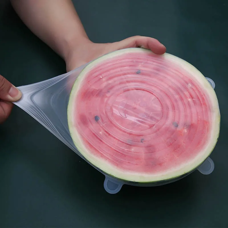 6 عبوات من أغطية الطعام المصنو - مراجعة Silicone Stretch Lid وسعره